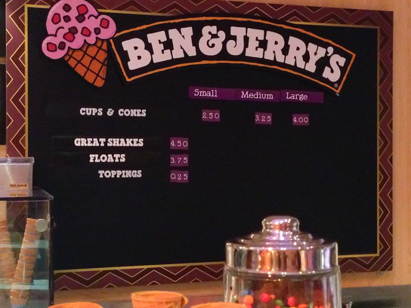 Magazinul de inghetata Ben & Jerrys