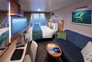 Cabina superioara cu balcon cu vedere la ocean cat. D2