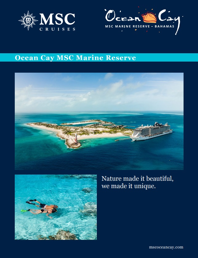 Brosura - MSC Cruises Ocean Cay MSC Marine Reserve